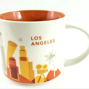 Starbucks Collection Los Angeles Glass Coffee Mug You are Here Vintage